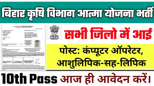 Bihar Krishi Atma Yojana Vacancy 2025